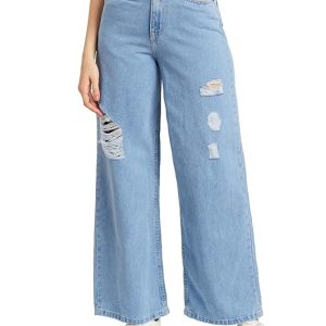 Women's Baggy Wide Leg Jeans (High Rise | Full Length) (Available in Plus Sizes)